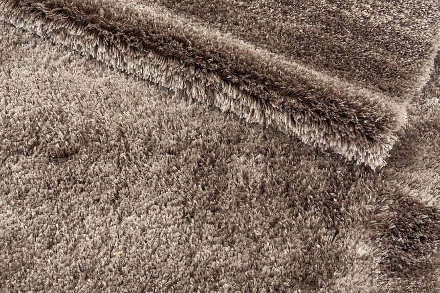 Muratap Pearl Soft Shaggy Vloerkleed Taupe- 120x170 CM Hoogpolig Tapijt Superzacht Effen