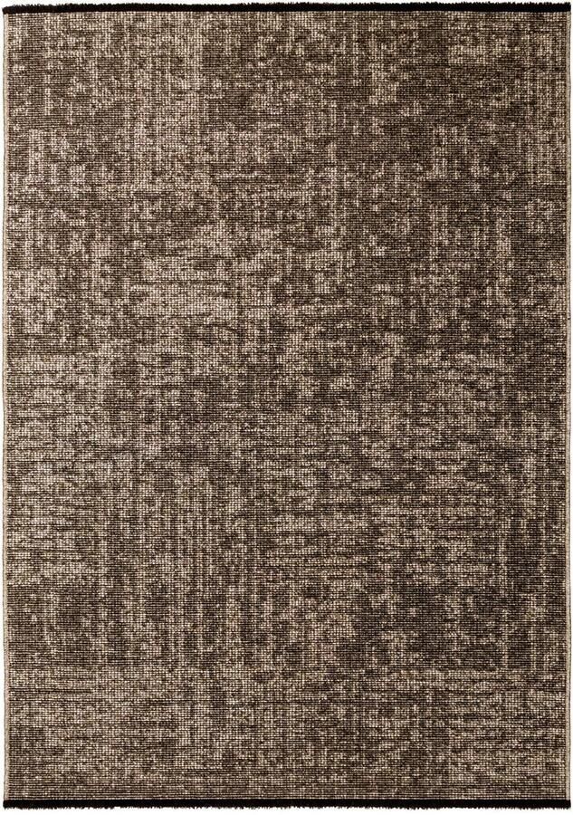 Muratap SPACE Vloerkleed – Laagpolig Velours – Modern & Sportief – Katoen & Chenille – Beige- 240x340 CM