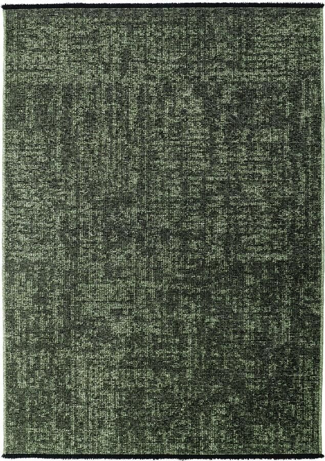 Muratap SPACE Vloerkleed – Laagpolig Velours – Modern & Sportief – Katoen & Chenille – Groen- 160x230 CM