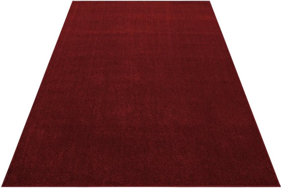 Muratap Tapijtenloods Basics Effen Vloerkleed Rood Laagpolig- 140x200 CM