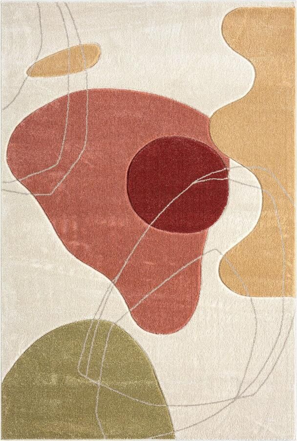 Muratap Tapijtenloods Bonito Everest Vloerkleed 3D Multi 200x290 CM Modern Tapijt Laagpolig