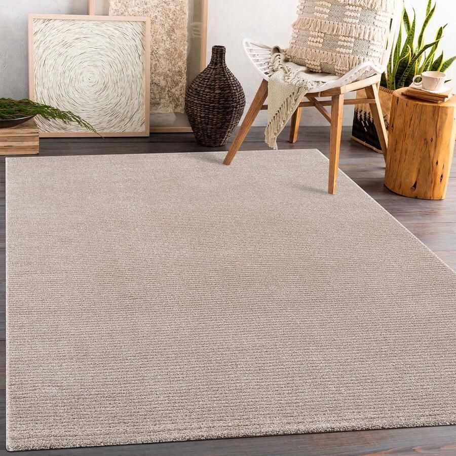 Muratap Tapijtenloods Laagpolig Vloerkleed Fancy Beige- 200x290 CM