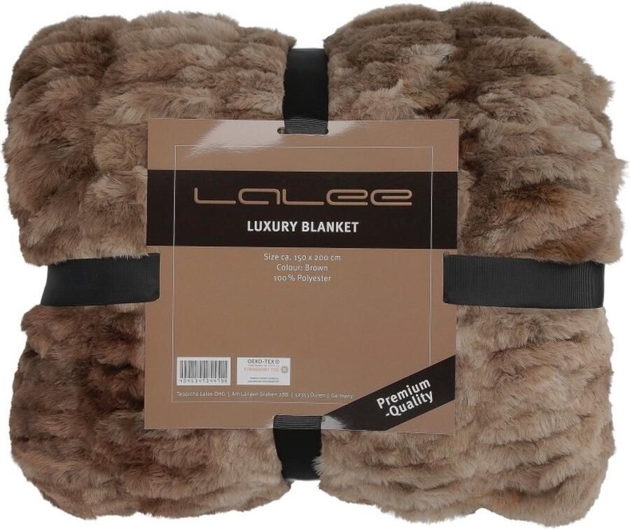 Muratap Tapijtenloods Luxury Vacht Plaid Bruin 150x200 CM Superzachte Deken voor Bank of Bed