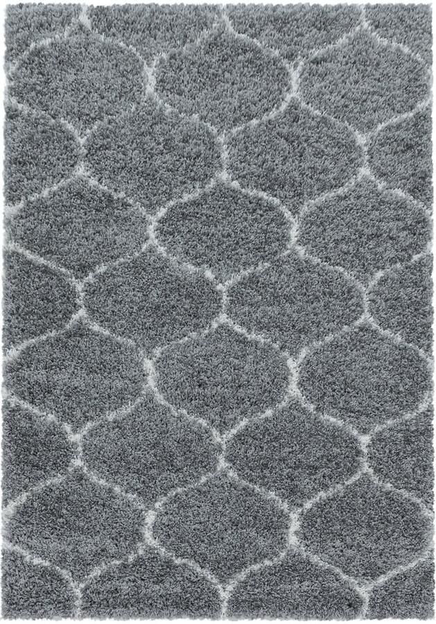 Muratap Tapijtenloods Opera Soft Shaggy Hoogpolig Vloerkleed Grijs- 80x250 CM