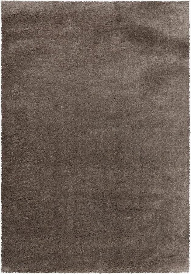 Muratap Tapijtenloods Pearl Soft Shaggy Vloerkleed Taupe 60x110 CM Hoogpolig Tapijt Superzacht Effen