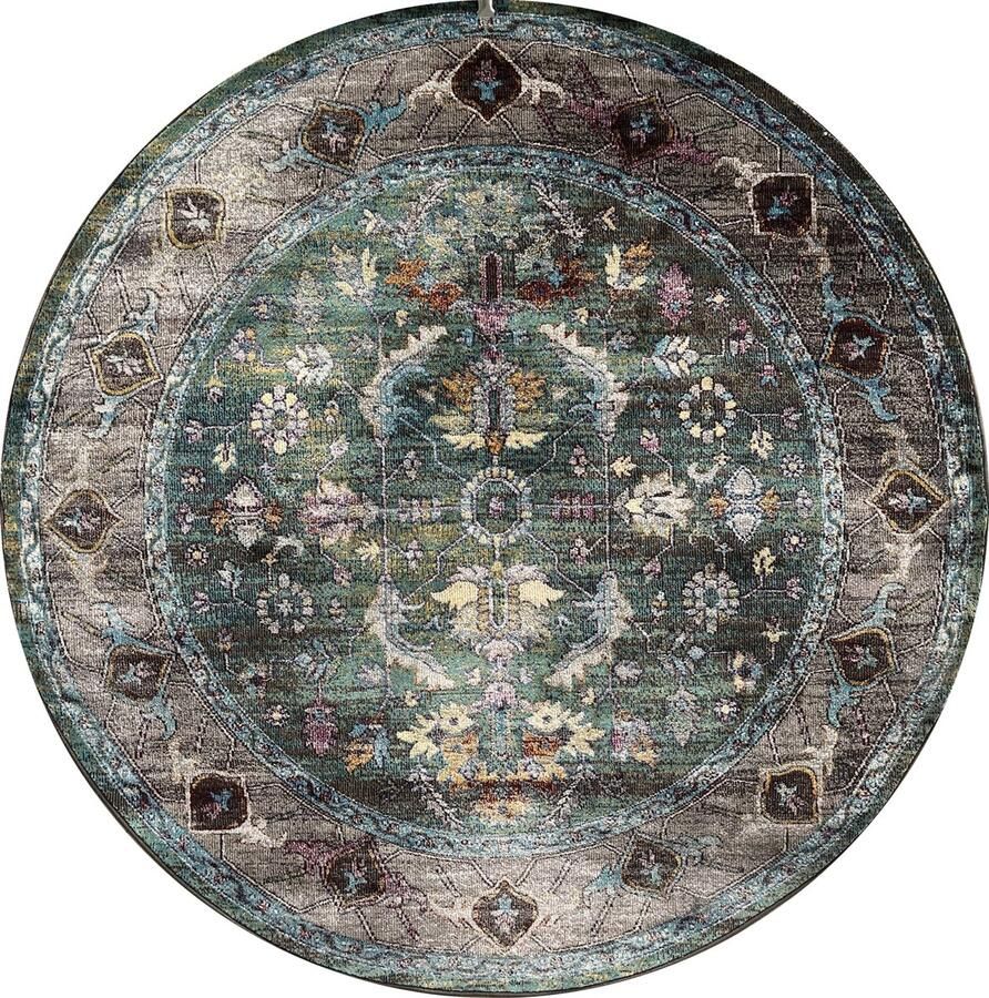 Muratap Tapijtenloods Picasso Pablo Vloerkleed Vintage Multi Groen 160 CM Laagpolig Tapijt Woonkamer - Foto 2