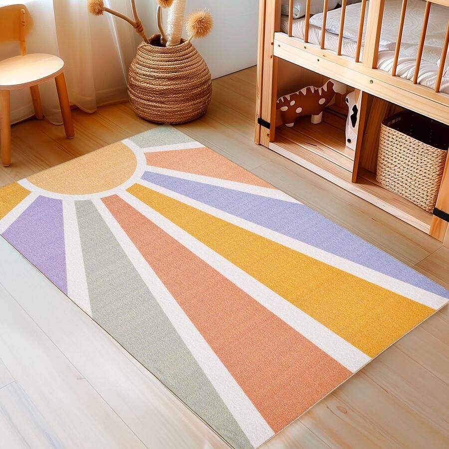 Muratap Tapijtenloods Play Kids Vloerkleed Kinderkamer Sunshine Laagpolig Speelkleed Multi- 120x170 CM
