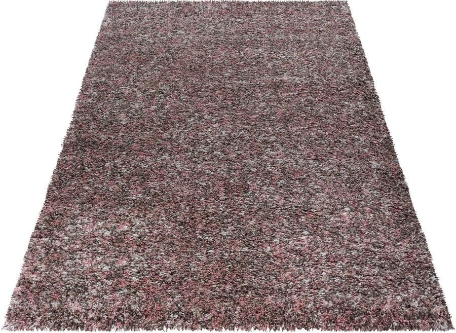 Muratap Tapijtenloods Rainbow Soft Shaggy Hoogpolig Vloerkleed Beige Roze- 60x110 CM
