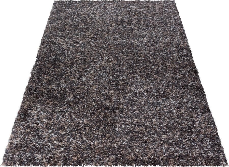 Muratap Tapijtenloods Rainbow Soft Shaggy Hoogpolig Vloerkleed Taupe- 120x170 CM