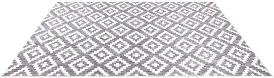 Muratap Tapijtenloods Sun In- & Outdoor Vloerkleed Laagpolig Modern Grijs Wit- 160x230 CM
