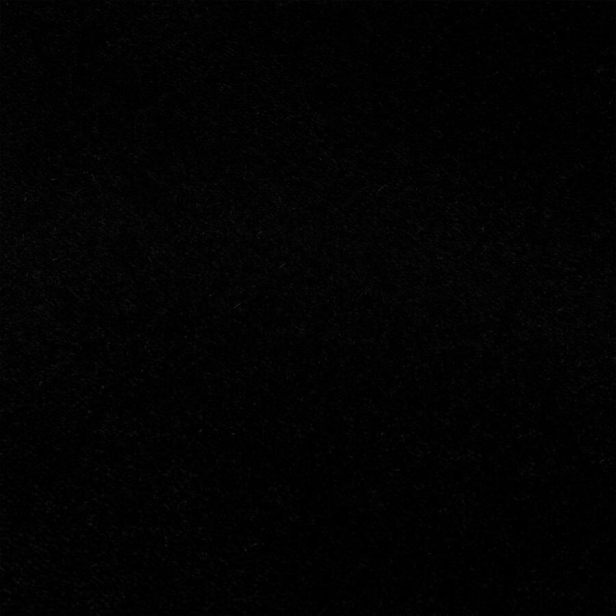 Muratap Tapijtenloods Uni Effen Laagpolig Vloerkleed Modern Zwart- 250x250 CM Vierkant