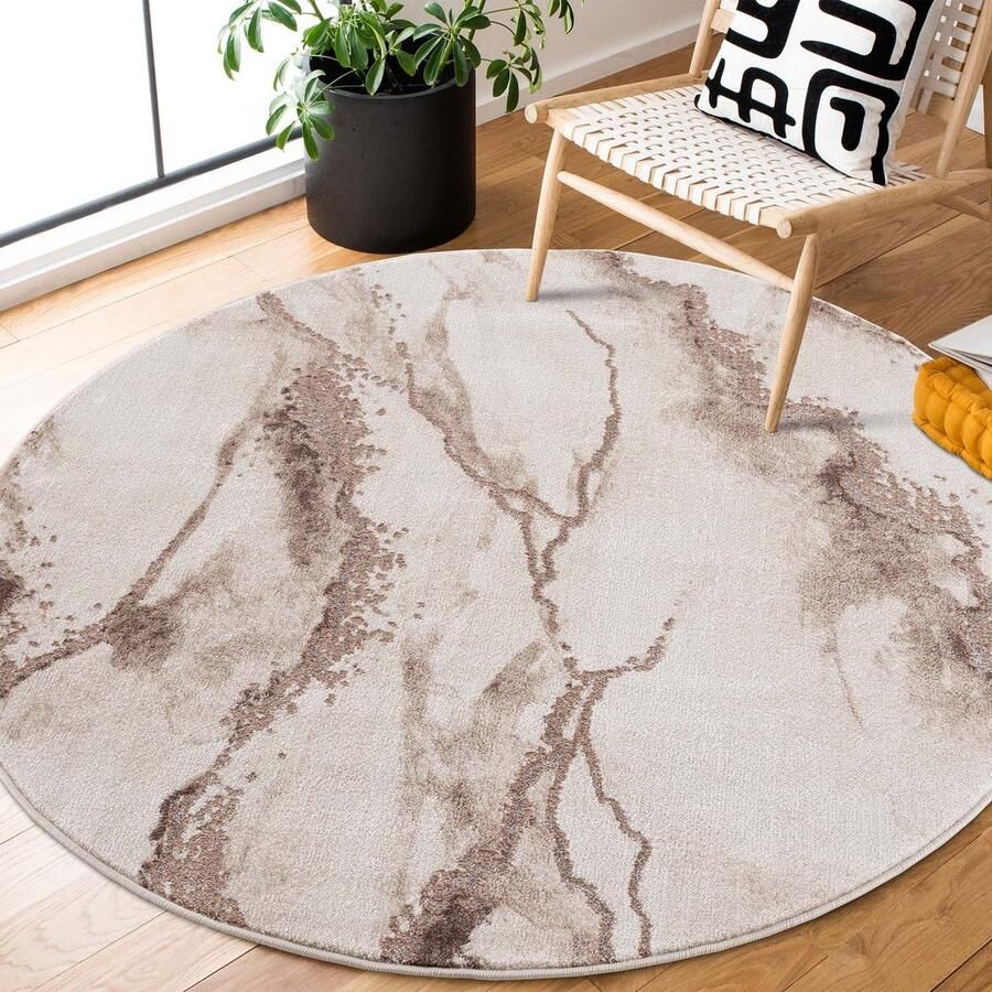 Muratap Tapijtenloods Vloerkleed Marmer Chic Woonkamer Beige Laagpolig Tapijt- 160x230 CM - Foto 8