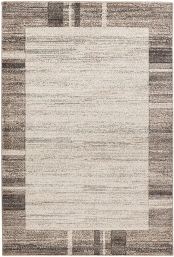Muratap Trendy Home Modern Vloerkleed Abstract Laagpolig Hoge dichtheid Soft Touch Zilver Creme- 120x170 CM