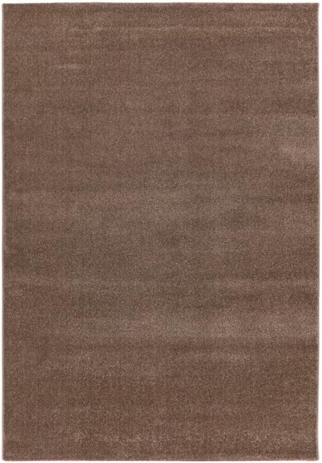 Muratap Trendy Home Uni Modern Vloerkleed Effen Laagpolig Velours Hoge dichtheid Soft Touch Bruin- 80x150 CM