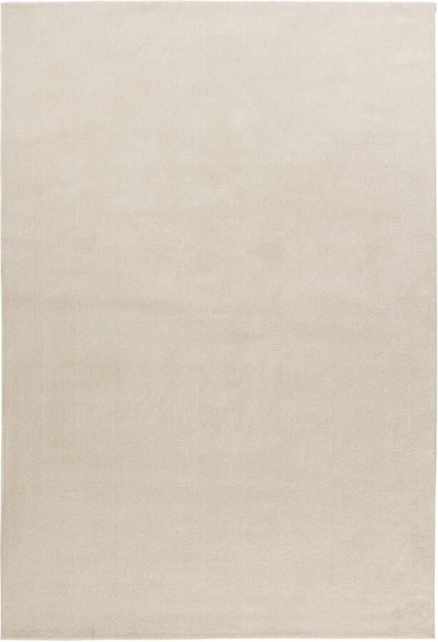 Muratap Trendy Home Uni Modern Vloerkleed Effen Laagpolig Velours Hoge dichtheid Soft Touch Creme- 200x290 CM