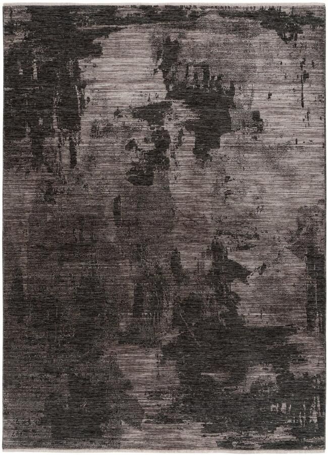 Muratap Vintage Brood Art Vloerkleed Laagpolig 100% Polyester Soft Touch Grijs- 160x230 CM