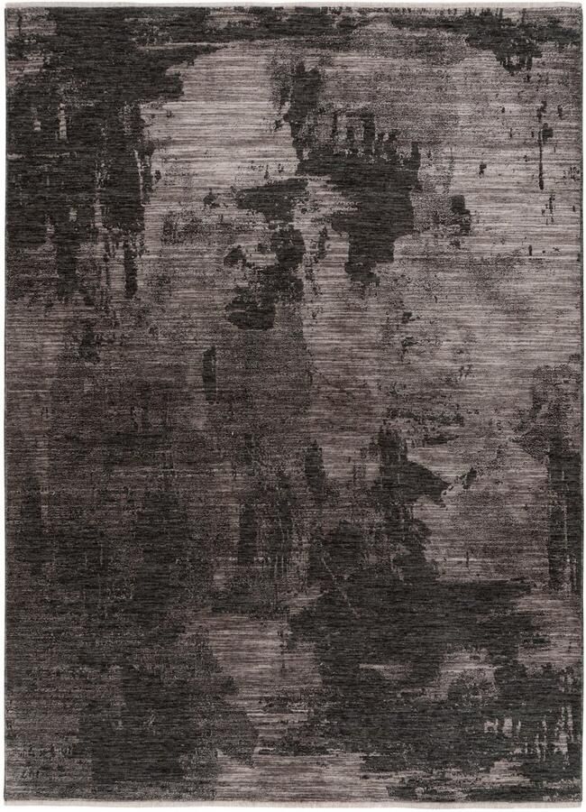 Muratap Vintage Brood Art Vloerkleed Laagpolig 100% Polyester Soft Touch Grijs- 200x290 CM