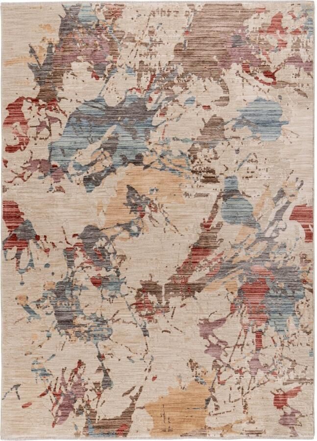 Muratap Vintage Mondriaan Art Vloerkleed Laagpolig 100% Polyester Soft Touch Multikleur- 200x290 CM