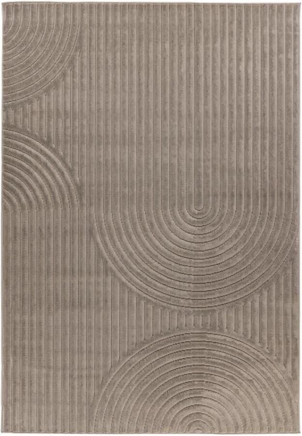 Muratap Viva Indoor & Outdoor Japandi Buitenkleed Effen Vloerkleed Tuin Grijs- 120x170 CM