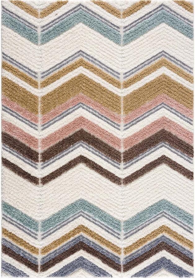 Muratap Vloerkleed Focus Molly Hoogpolig Fluffy Scandinavisch Multi- 80x300 CM