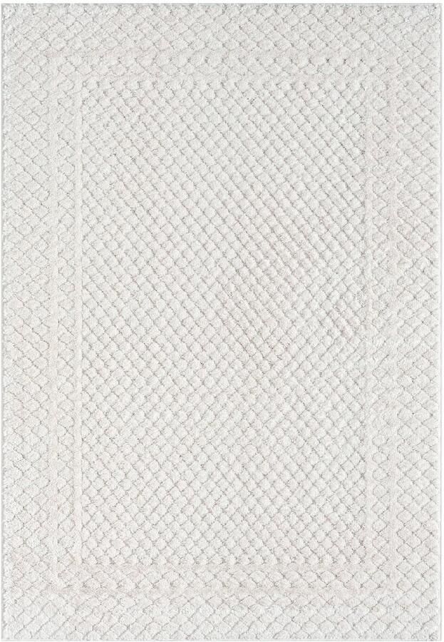 Muratap Vloerkleed Focus Uni Hoogpolig Fluffy Scandinavisch Creme- 80x300 CM