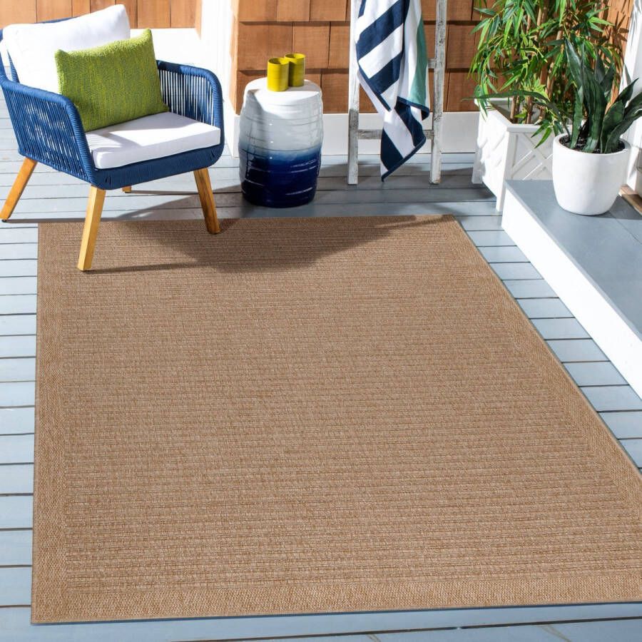 Muratap Natur Vloerkleed Bali Buitenkleed Sisal Laagpolig Indoor en Outdoor Beige- 80x250 CM - Foto 1