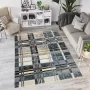Muratap Everest Vloerkleed Modern Fashion Laagpolig Rond Tapijt Woonkamer Wit- 160 CM ROND - Thumbnail 2