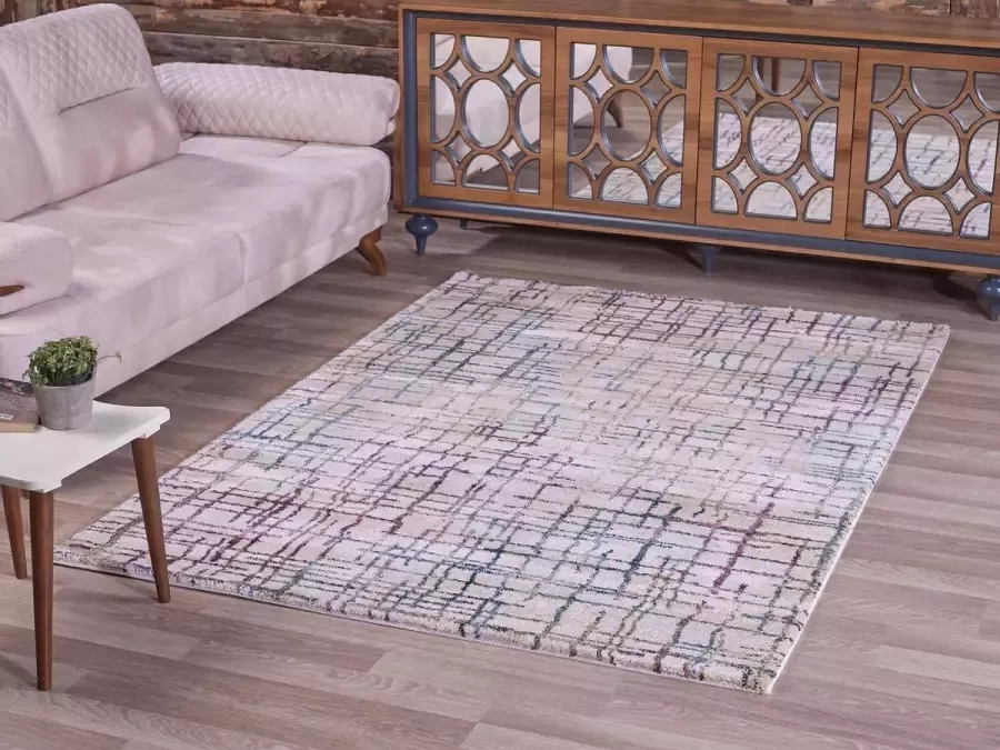 Muratap Tapijtenloods Bali Luxury Vloerkleed Multi Cream Laagpolig- 160x230 CM