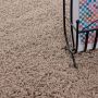 Muratap Tapijtenloods Basic Rond Shaggy vloerkleed Beige Hoogpolig- 200 CM ROND - Thumbnail 2