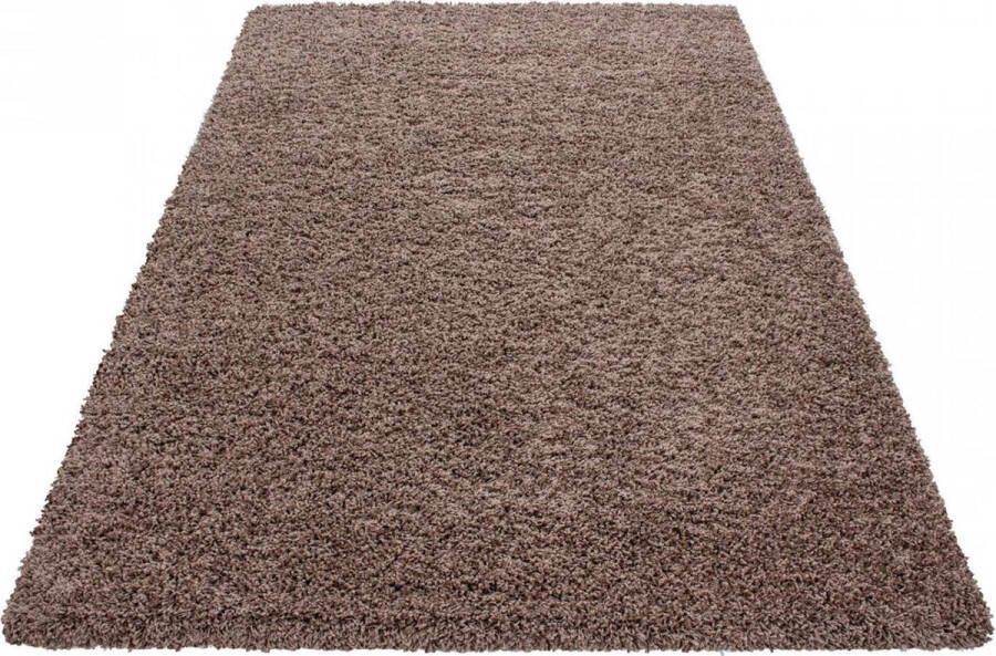 Muratap Tapijtenloods Basic Shaggy vloerkleed Caramel Hoogpolig- 120x170 CM
