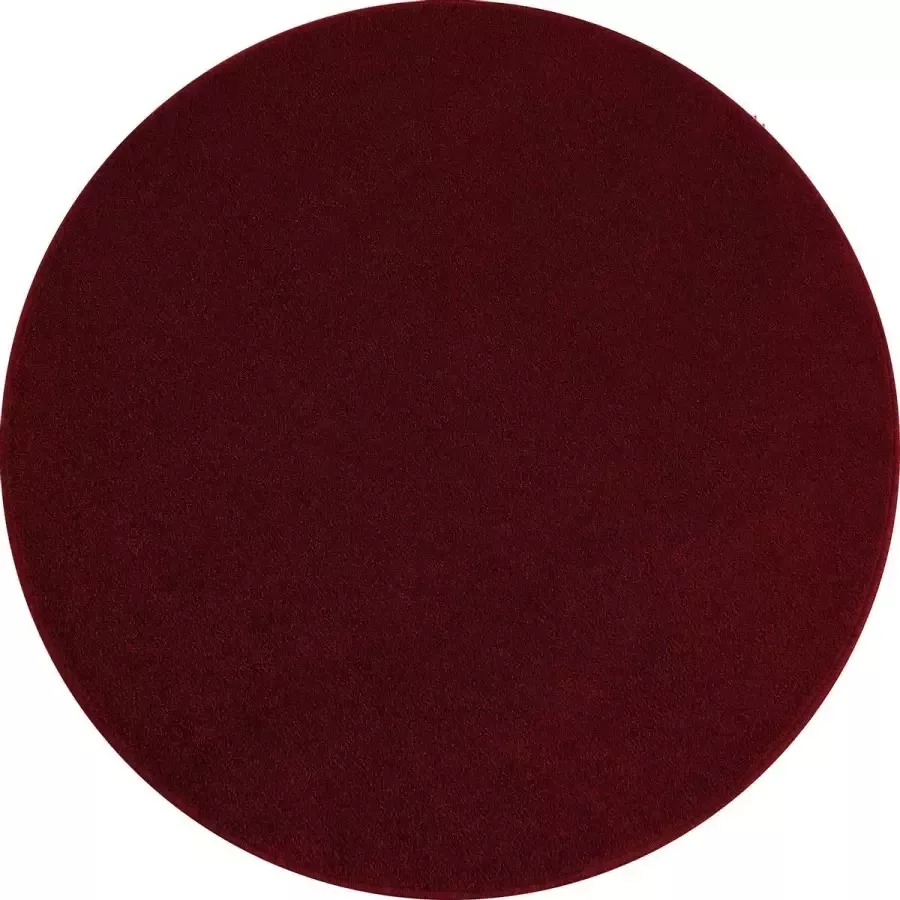Muratap Tapijtenloods Basics Effen Rond Vloerkleed Rood Laagpolig- 160 CM ROND