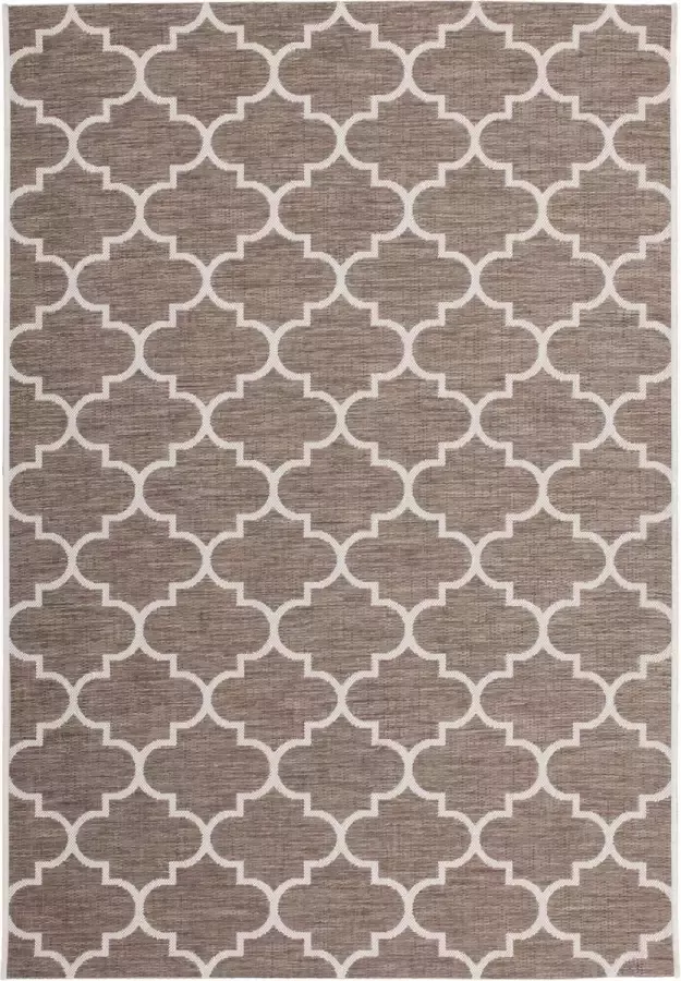 Muratap Bali Outdoor Vloerkleed Binnen en Buiten Laagpolig Beige Wit- 120x170 CM