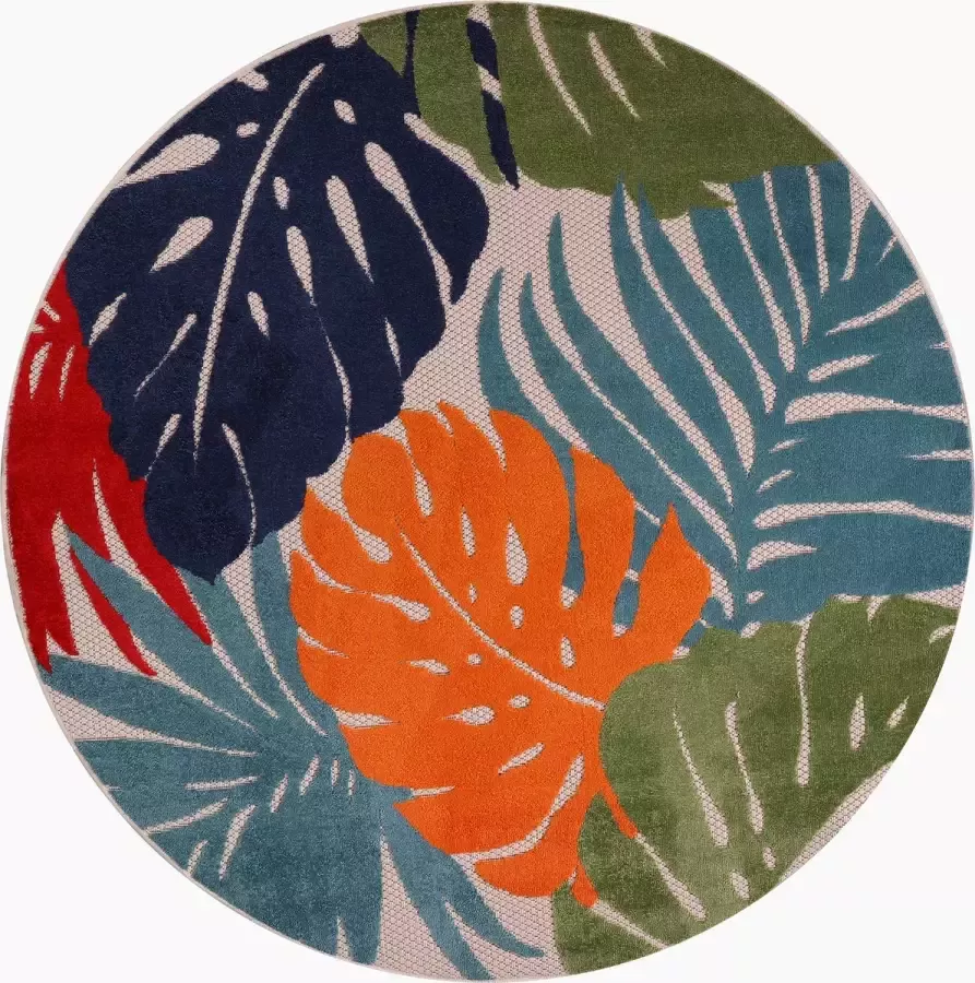 Muratap Tapijtenloods Floral Buitenkleed Multi 200 CM Tuintapijt Buitentapijt Vloerkleed Buiten en Binnen - Foto 7