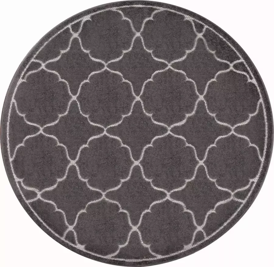 Muratap Tapijtenloods Buitenkleed Berlin Grijs 120 CM Tuintapijt Buitentapijt Laagpolig Tapijt Buiten - Foto 2