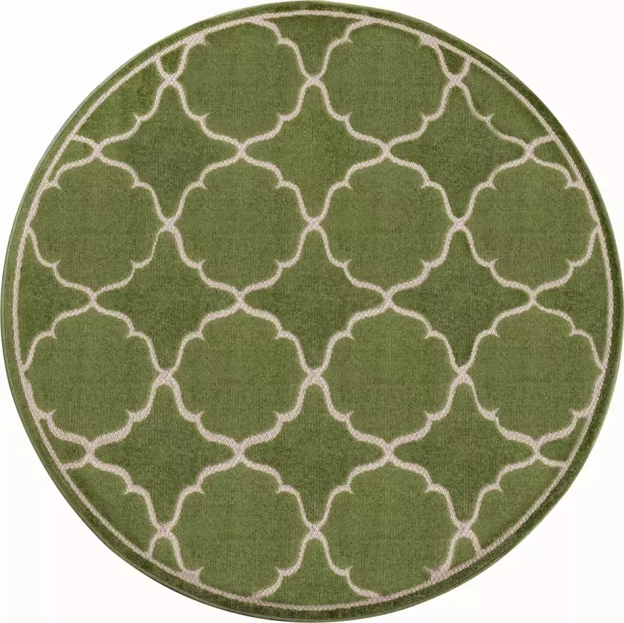 Muratap Tapijtenloods Buitenkleed Berlin Groen 150 CM Tuintapijt Buitentapijt Laagpolig Tapijt Buiten - Foto 2