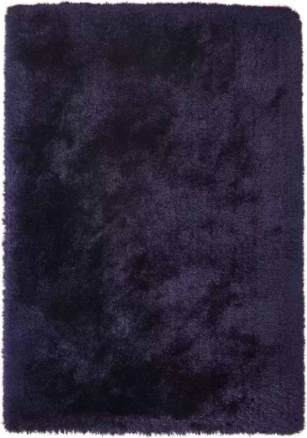 Muratap Shaggy Cosy Fluweel Hoogpolig Vloerkleed Supersoft Tapijt Paars Blauw- 120x170 CM