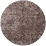 Muratap Tapijtenloods Diamond Soft Rond Hoogpolig Fluweel Vloerkleed Bruin Beige- 160 CM ROND - Thumbnail 2