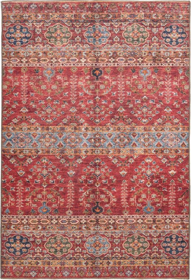 Muratap Faye Kelim Vintage Vloerkleed Laagpolig Multikleur Tapijt Woonkamer- 230x330 CM