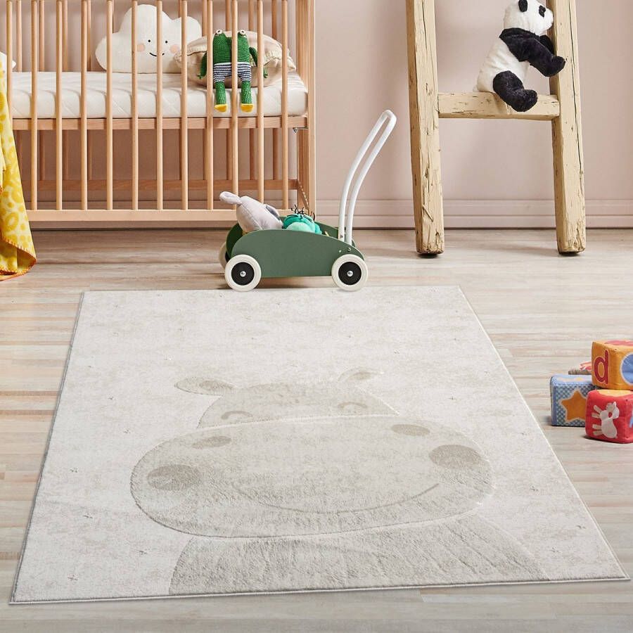 Muratap Tapijtenloods Mara Vloerkleed Kinderkamer Creme Laagpolig- 160x230 CM