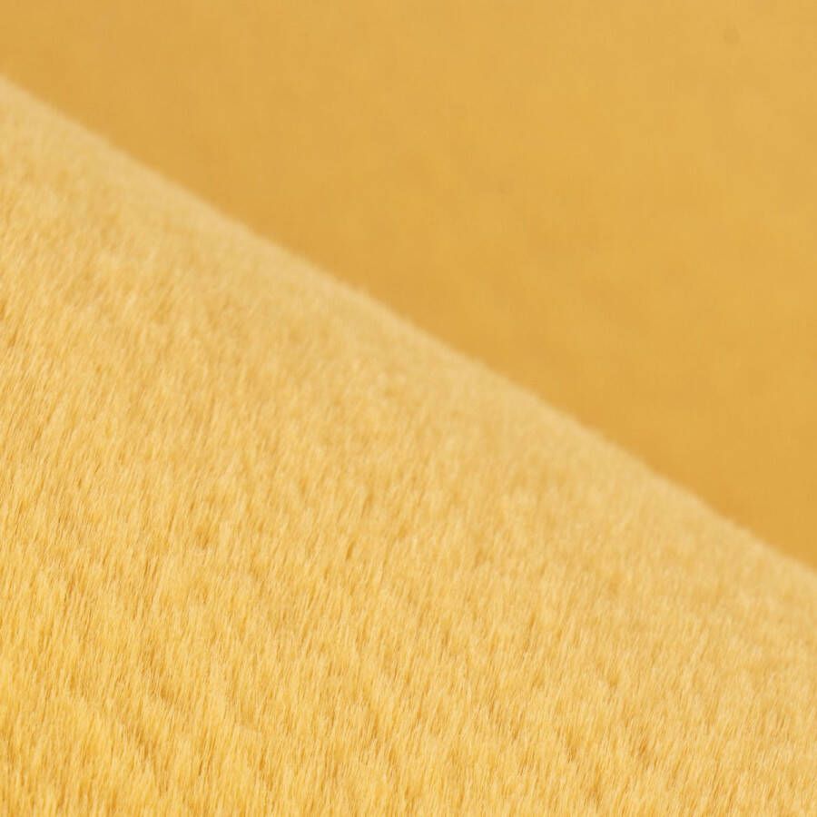 Muratap Tapijtenloods Paradise Fluffy Vacht Vloerkleed Hoogpolig Geel Effen Tapijt- 200x290 CM - Foto 2