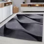 Muratap Tapijtenloods Parma Design Vloerkleed Zwart Grijs Laagpolig- 200x290 CM - Thumbnail 8