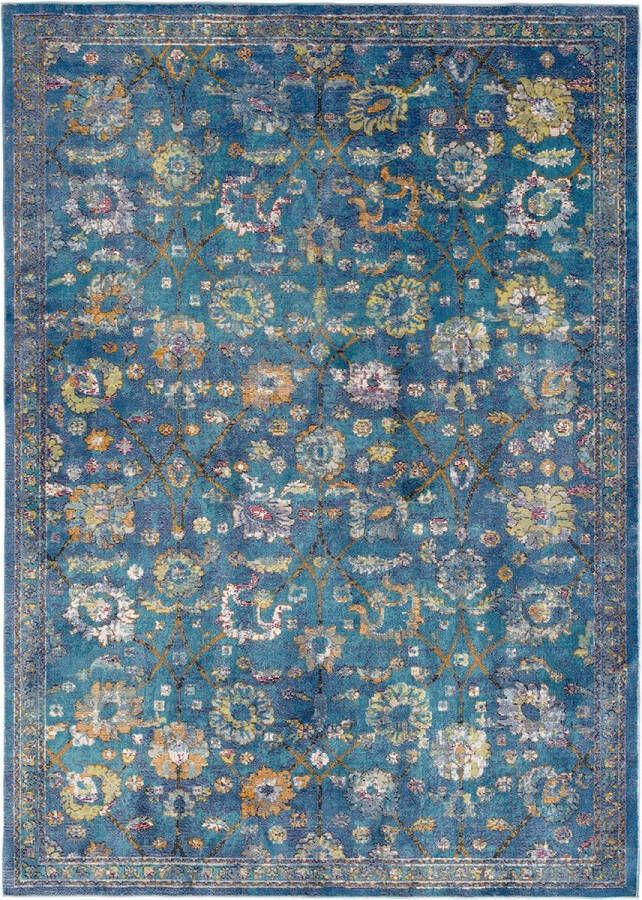 Muratap Tapijtenloods Picasso Sarough Vintage Vloerkleed Blauw Laagpolig- 240x290 CM