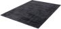 Muratap Tapijtenloods Premium Fluweel Vintage Effen Vloerkleed Antraciet Handgemaakt Laagpolig 80x150 CM - Thumbnail 1