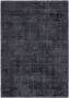 Muratap Tapijtenloods Premium Fluweel Vintage Effen Vloerkleed Antraciet Handgemaakt Laagpolig 80x150 CM - Thumbnail 2