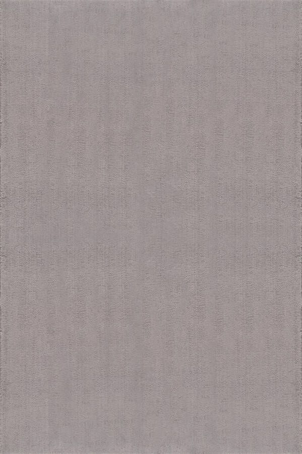 Muratap Tapijtenloods Samba Soft Fluffy Vloerkleed Laagpolig Grijs- 240x340 CM
