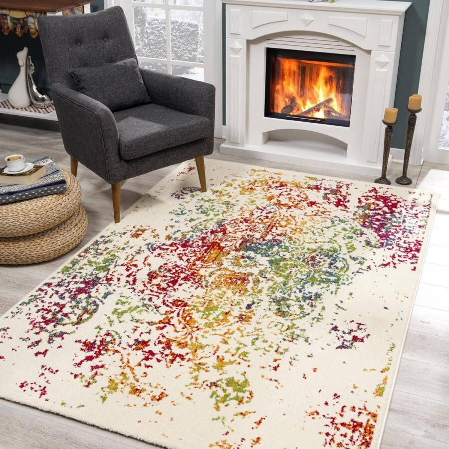 Muratap Tapijtenloods Vintage Michelangelo Vloerkleed Multi Laagpolig- 200x290 CM