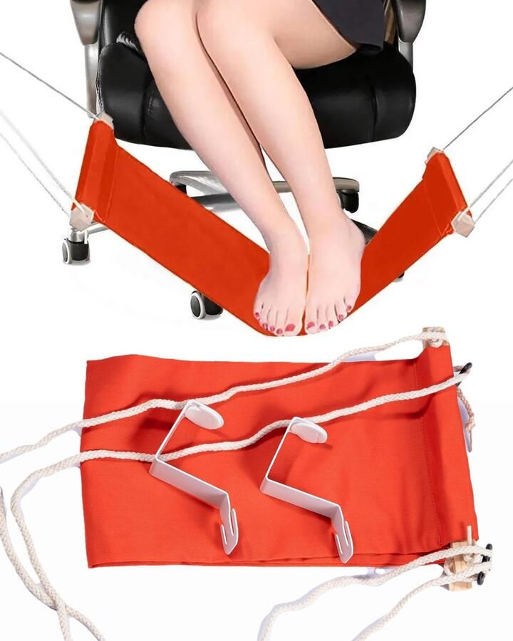 MuscleForge Mini Voetenhangmat voor Benen Onder Bureau Kantoor Voetensteun Onder Bureau Verstelbare Voetensteun voor Werken op Afstand
