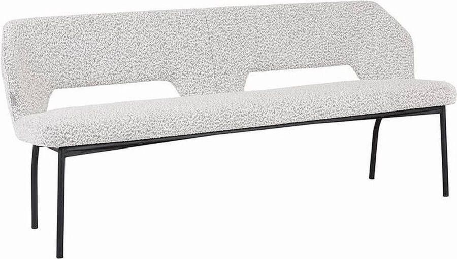 Must Living Bench Bloom 190 86x190x57 cm bouclé light grey