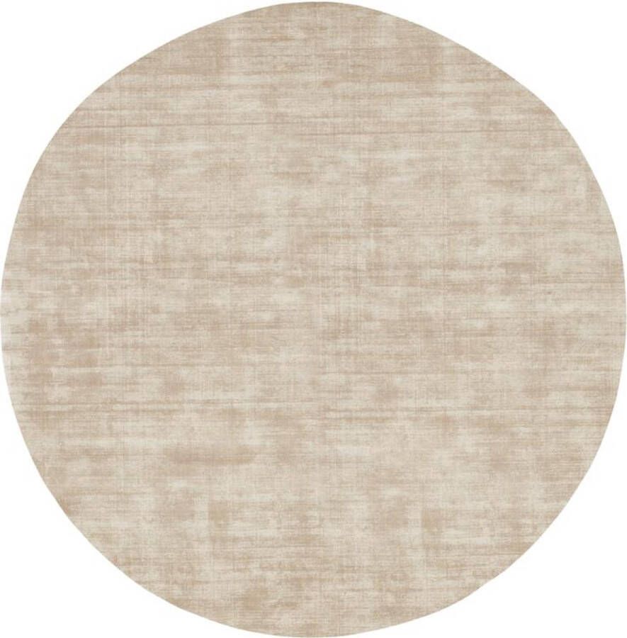 Must Living Carpet La Belle round small Ø150 cm beige 100% viscose