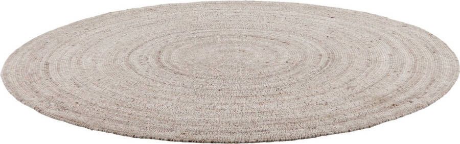 Must Living Carpet Sterling round large Ø200 cm Beige 80% wool 20% polyester